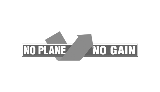 No plane no gain logo